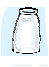 A milk bottle.