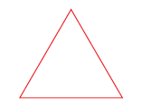 A small triangle.