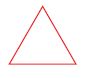A very small triangle.
