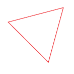 A small triangle.