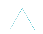The smallest triangle in the row.