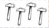 Four hammers.