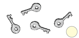 One key followed by another key, followed by another key and one more key.