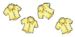 A shirt followed by another shirt, followed by another shirt and one more shirt.