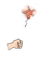 The last balloon also busted and ___ balloon remains in hand.