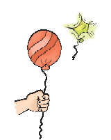 Out of two, one more balloon busted and ___ remains in hand.