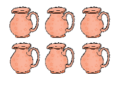There are six jugs.