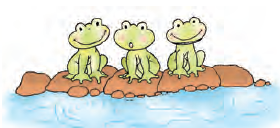 _____frogs remain outside the pond.