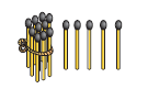 Fifteen matchsticks.