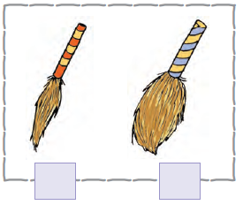 The first image is that of a thinner broom and the second image is that of a thicker broom.