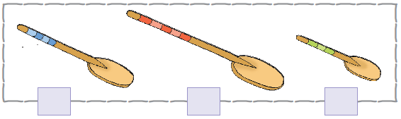 There are three rackets. The longest of all, lies in the middle.