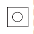 A circle inside a square.