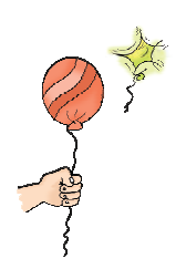 अब एक और गुब्बारा फूटा और एक बचा है