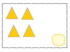 चार त्रिकोण। 