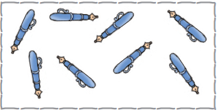 एक कलम, उसके बाद एक कलम, उसके बाद एक कलम, उसके बाद एक कलम, उसके बाद एक कलम, उसके बाद दो और कलम और एक और कलम। 