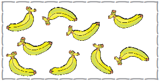 एक केला, उसके बाद एक केला, उसके बाद एक केला, उसके बाद एक केला, उसके बाद एक केला, उसके बाद दो और केले। 