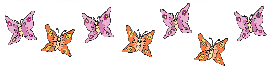 सात तितलियाँ। 