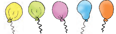 पांच गुब्बारे 