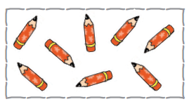 एक पेंसिल, उसके बाद एक पेंसिल, उसके बाद एक पेंसिल, उसके बाद एक पेंसिल, उसके बाद एक पेंसिल, उसके बाद एक पेंसिल और अंत में दो और पेंसिलें। 