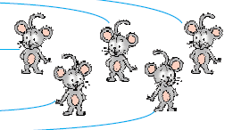 एक चूहे के बाद दूसरा चूहा, उसके बाद एक  चूहा और एक और चूहा। 