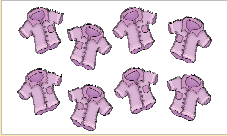 आठ शर्ट। 