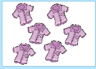 छह शर्ट।