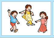 तीन बच्चे। 