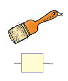 एक मोटा ब्रश 