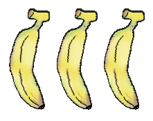 तीन केले 