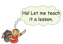 A man and a donkey are standing together and the man is thinking of teaching a lesson to the  donkey.