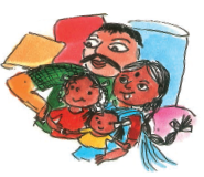 A man and a woman with two little girls.