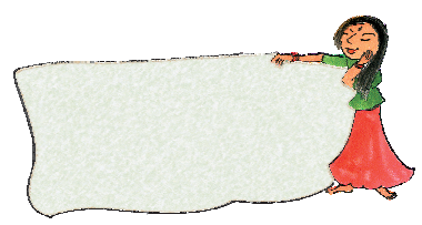 There is a girl and a blank space is given to draw bindis in different ways.