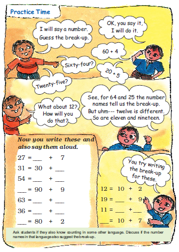 A boy is asking the questions given below in the practice time exercise from another boy.