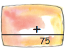 A number is added to another number such that the sum is seventy five.
