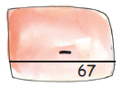 A number is to be subtracted from another such that the result is sixty seven.