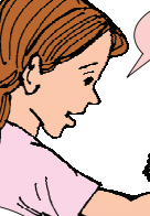 एक लड़की बिल्ली को हाथ लगाकर महसूस कर रही है की वह कितनी मुलायम और रेशमी है। 