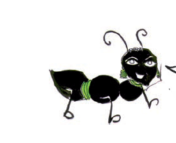 एक चींटी। 