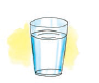 एक गिलास पानी।