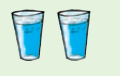 दो  गिलास पानी।