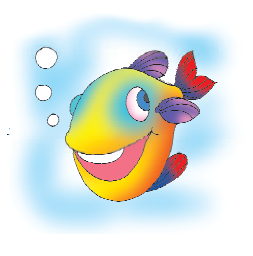 A happy fish.