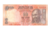 A ten rupee note.