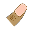 Finger nail.