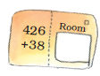 A letter with 426+38 written and Room side is blank.