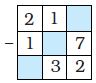 A question with missing numbers.