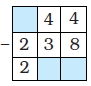 A question with missing numbers.