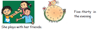Hours and minutes hand to be made for time five thirty in the evening.