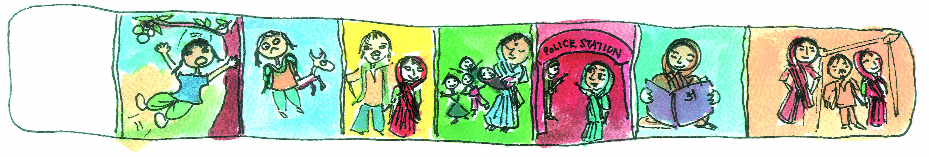 Time line based on life of Pedki Devi.