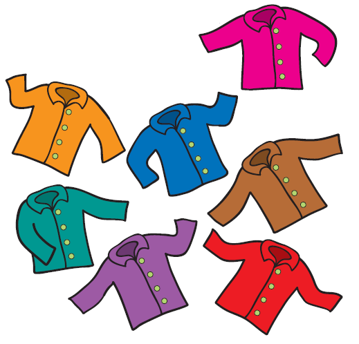 7 shirts with 4 buttons each.