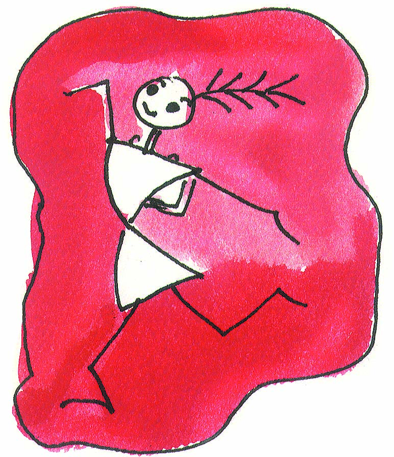 AN image of family members standing in a circle and holding hands followed by an image of a girl dancing.