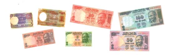 Some paper currency notes.